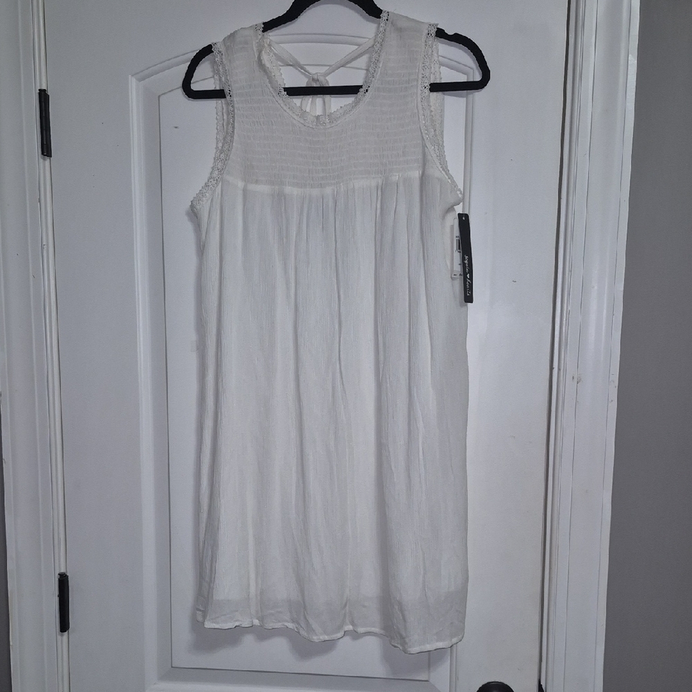 Sequin Hearts Ivory Sleeveless Tunic